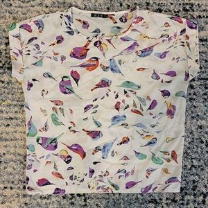 Flowy bird shirt